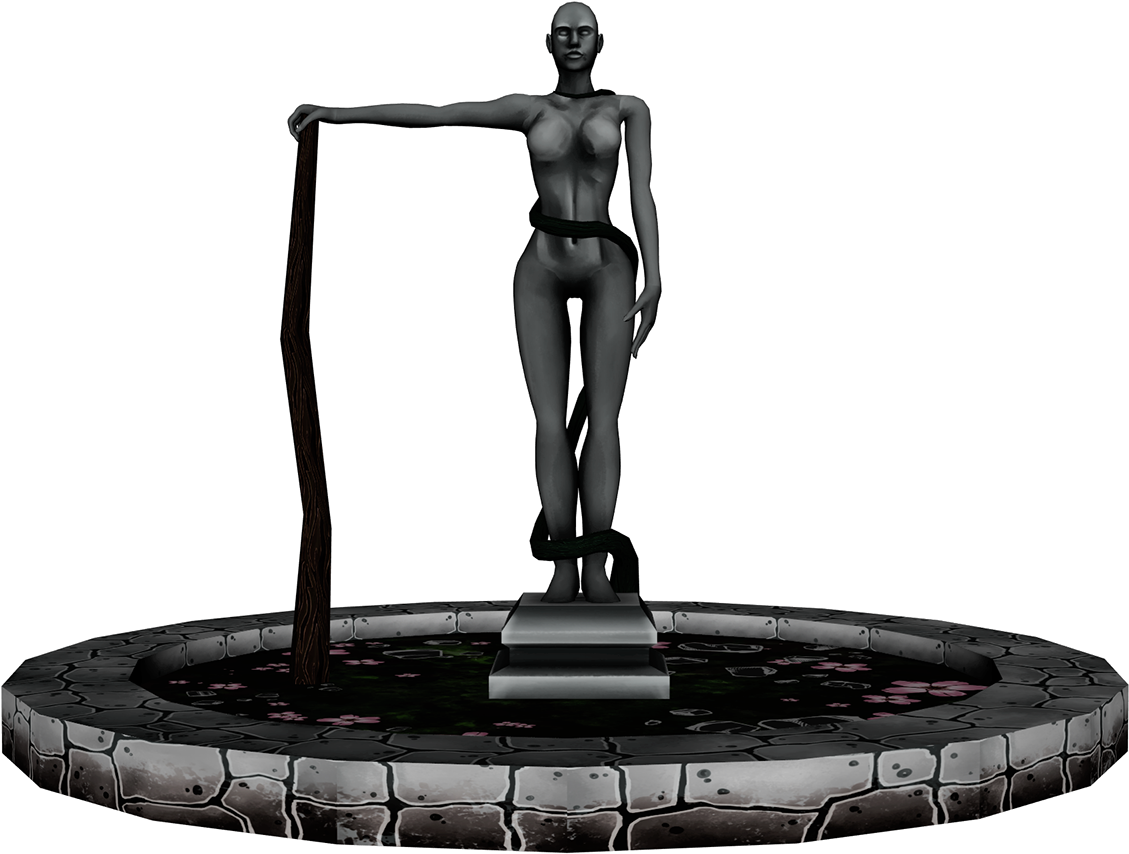 3d Female Character Statue Created For Part Of A Battle - Statue Clipart (1920x1080), Png Download