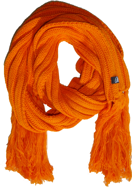 Winter Scarf Png Clipart Freeuse - Orange Scarf Png Transparent Png (800x800), Png Download