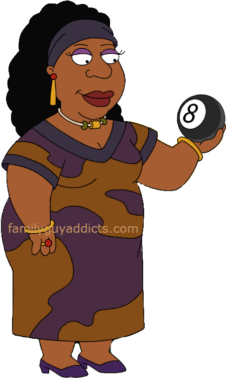 Madame Claude 8 Ball - Family Guy Brown Characters Clipart (466x761), Png Download