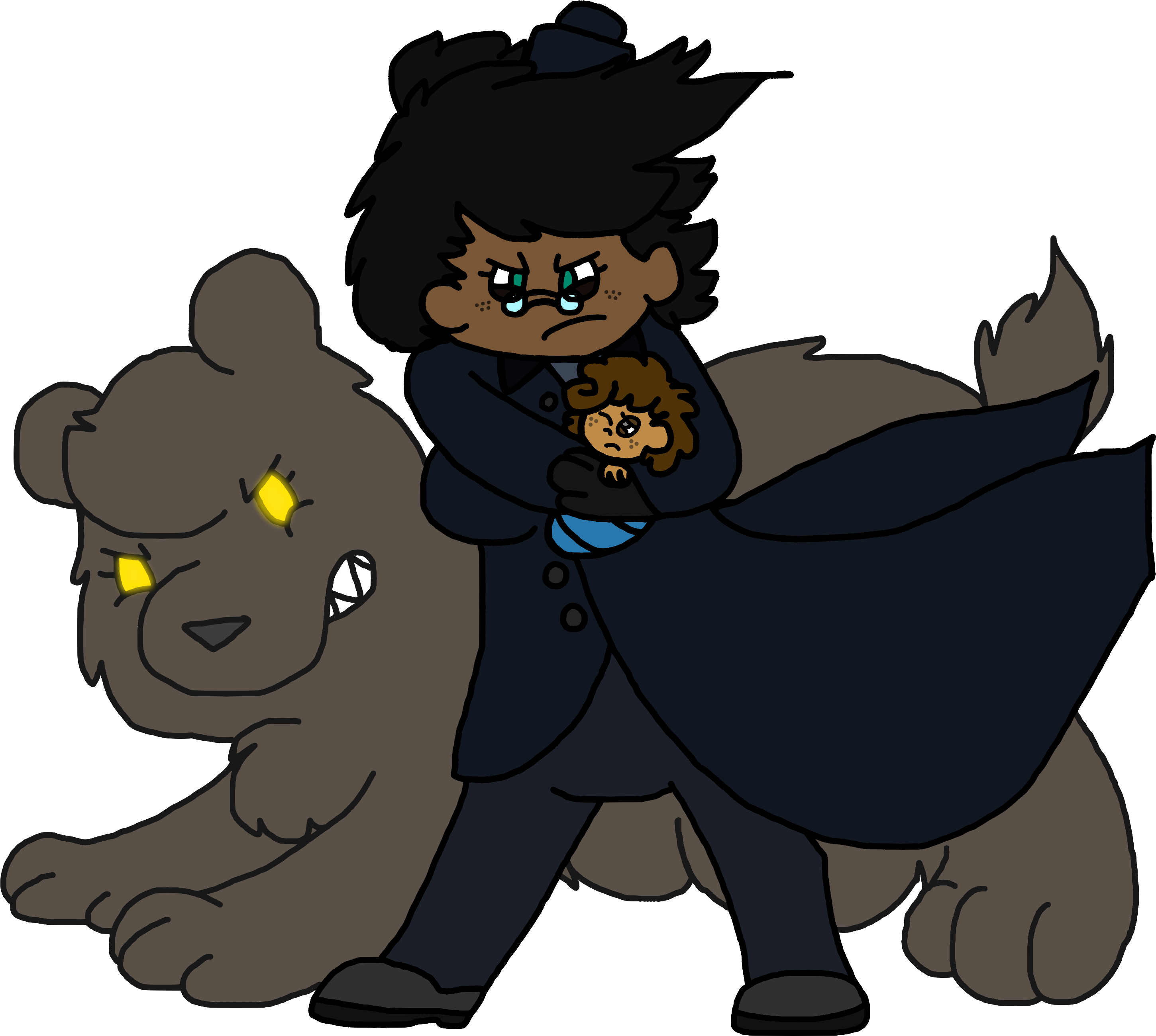 Mama Bear - Cartoon Clipart (3000x3000), Png Download