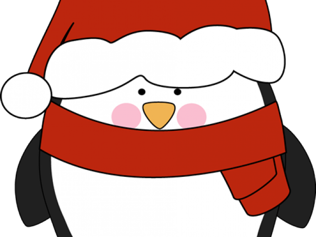 Banner Freeuse Download Hat Free On Dumielauxepices - Cute Penguin With Santa Hat Clipart - Png Download (640x480), Png Download