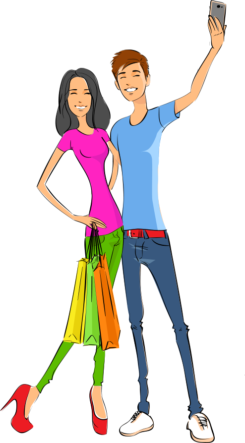 Participating Outlets - Drawing Clipart (494x894), Png Download