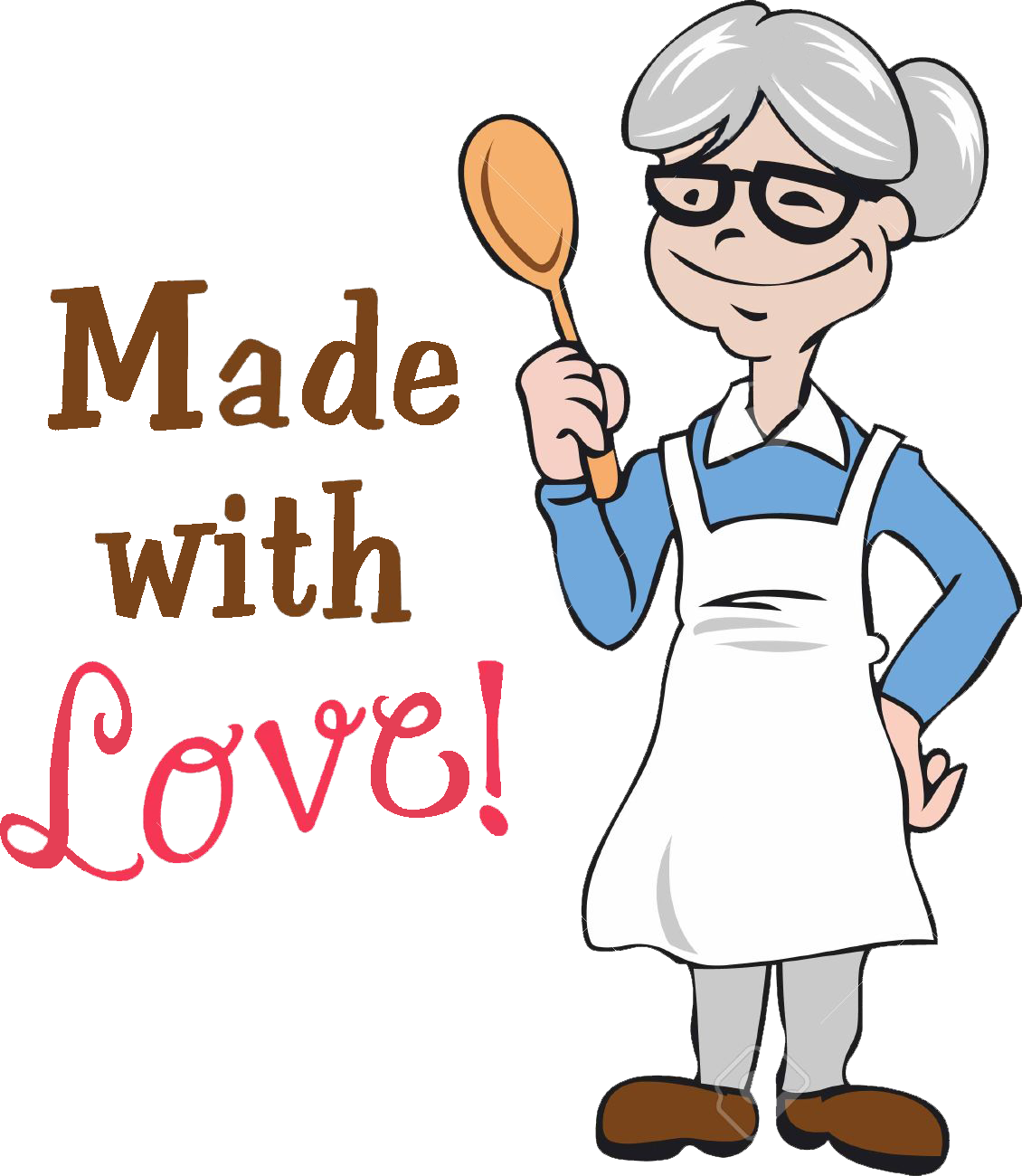 Thank You - Grandmother Clipart Cooking - Png Download (1130x1300), Png Download