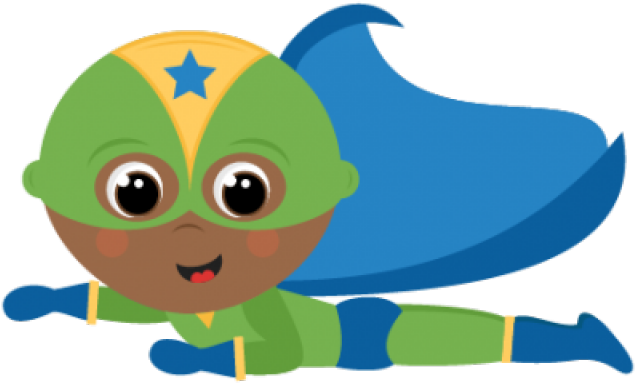 Hero Clipart Student - Super Hero Flying Clip Art - Png Download (640x480), Png Download