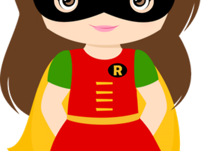 Hero Clipart Robin - Superhero Girl Clipart Png Transparent Png (640x480), Png Download