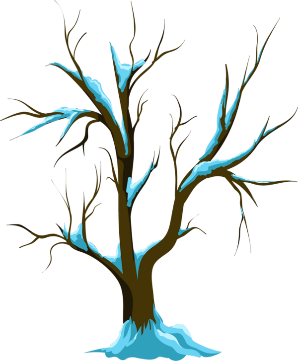 Arbre,tubes,png - Drawing On Winter Season Clipart (600x727), Png Download