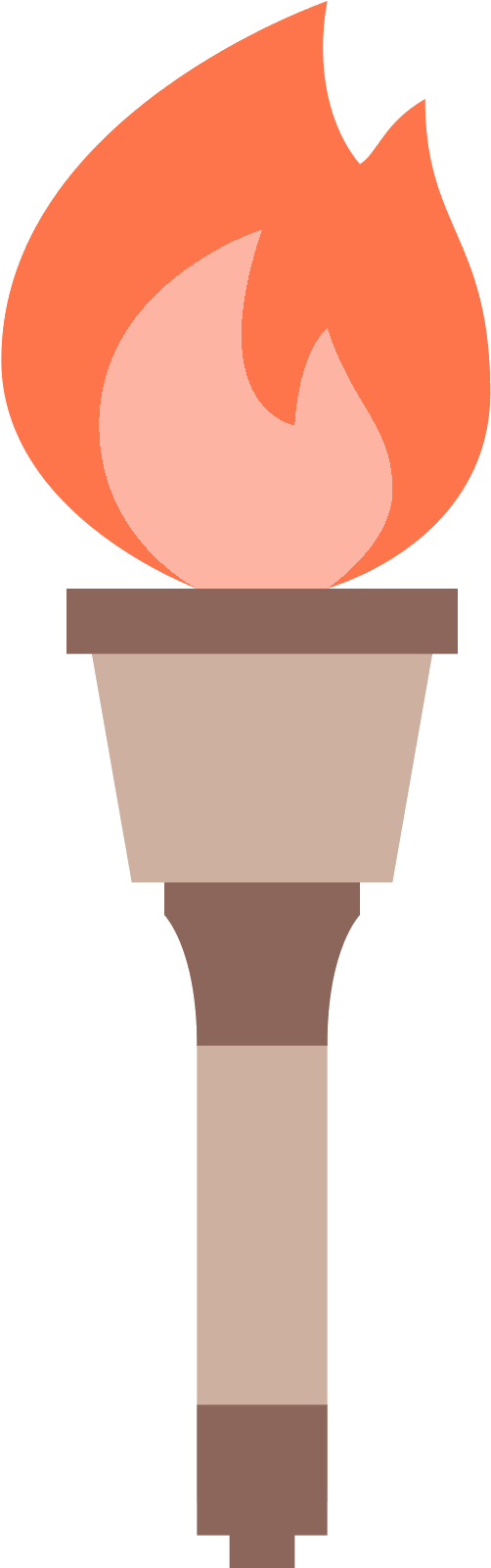 Olympics Clipart Olympic Cauldron - Transparent Background Torch Clipart - Png Download (1600x1600), Png Download