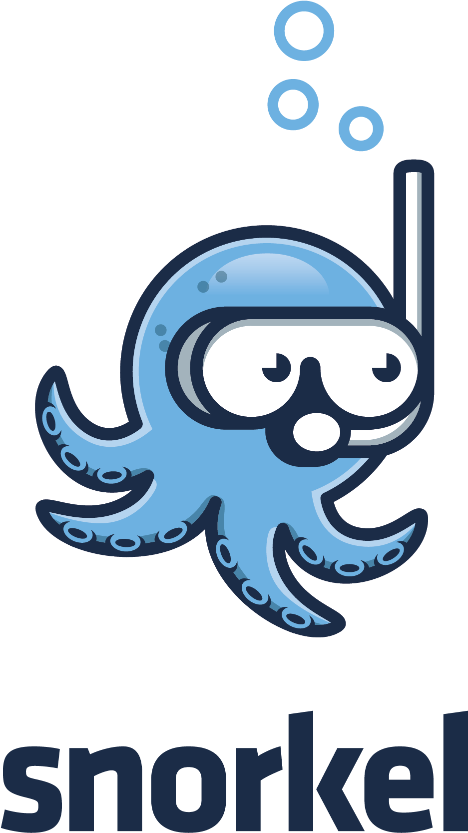 Octopus With A Snorkel Clipart (945x1748), Png Download