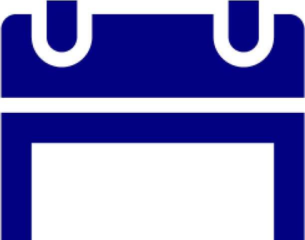 Calendar Icons Navy Blue - Majorelle Blue Clipart (640x480), Png Download