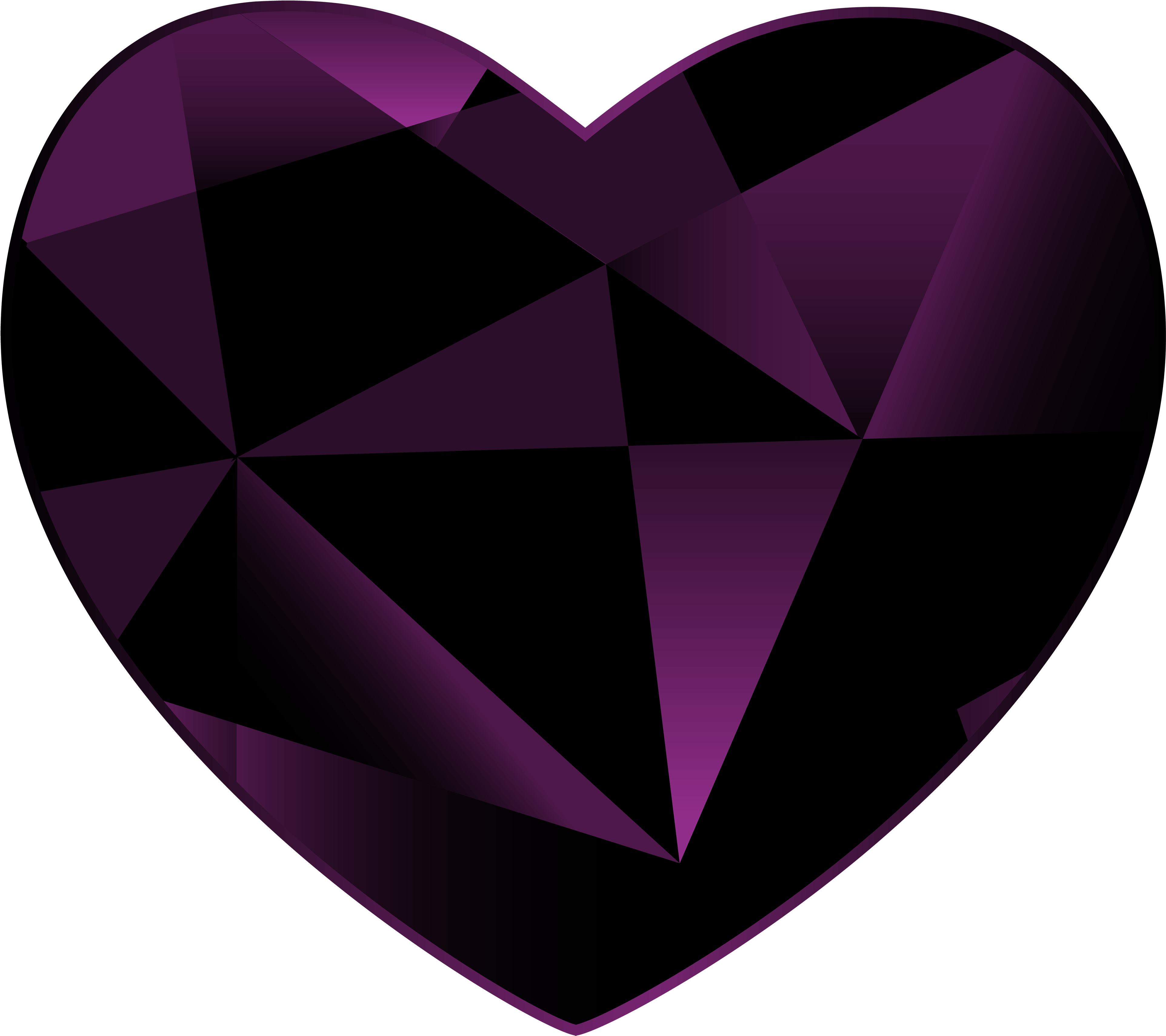 Gem Heart Png Clipart Best Web - Clip Art Transparent Png (4000x3589), Png Download