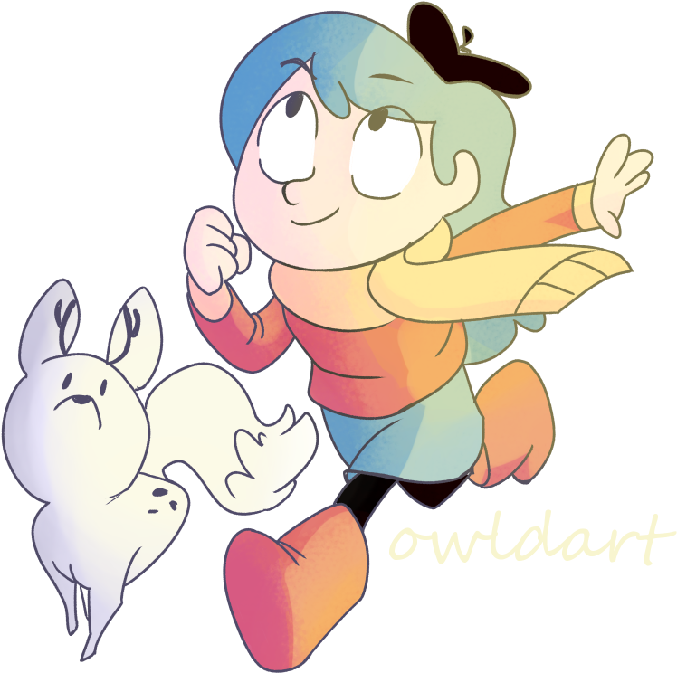 Please Watch Hilda It's Like If Over The Garden Wall, - Cartoon Clipart (808x840), Png Download