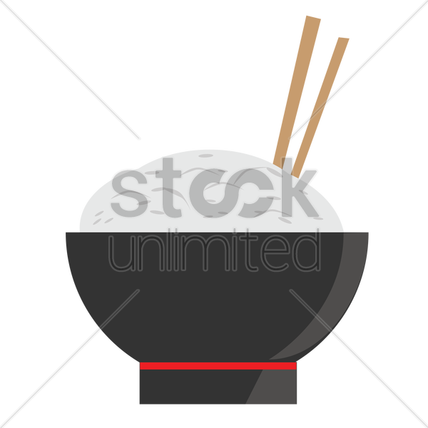 Rice Bowl Chopsticks Clipart Bowl Tableware Chopsticks - Rice Bowl And Chopsticks - Png Download (600x600), Png Download