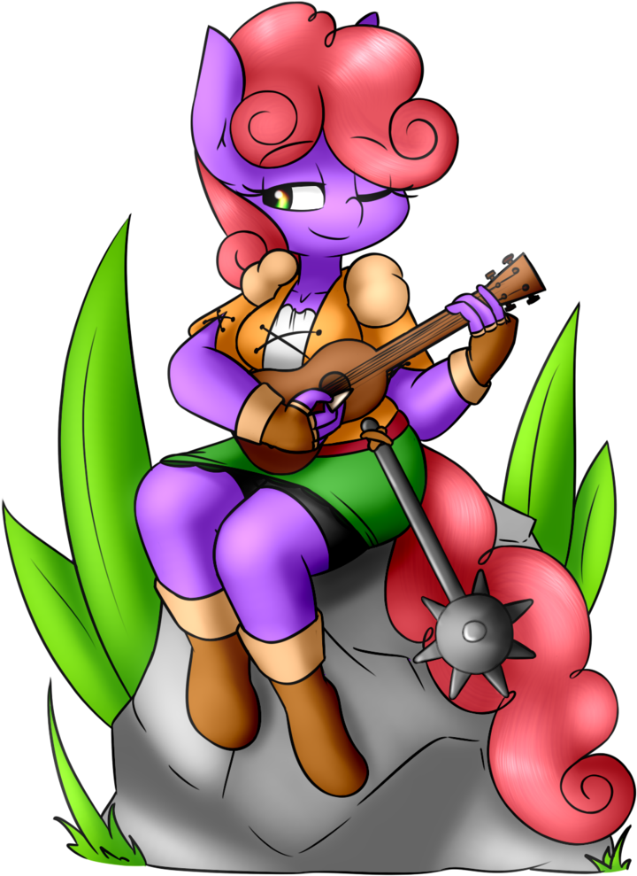 Rice, Bard, Commission, Fantasy Class, Oc, Oc Only, - Cartoon Clipart (749x1024), Png Download