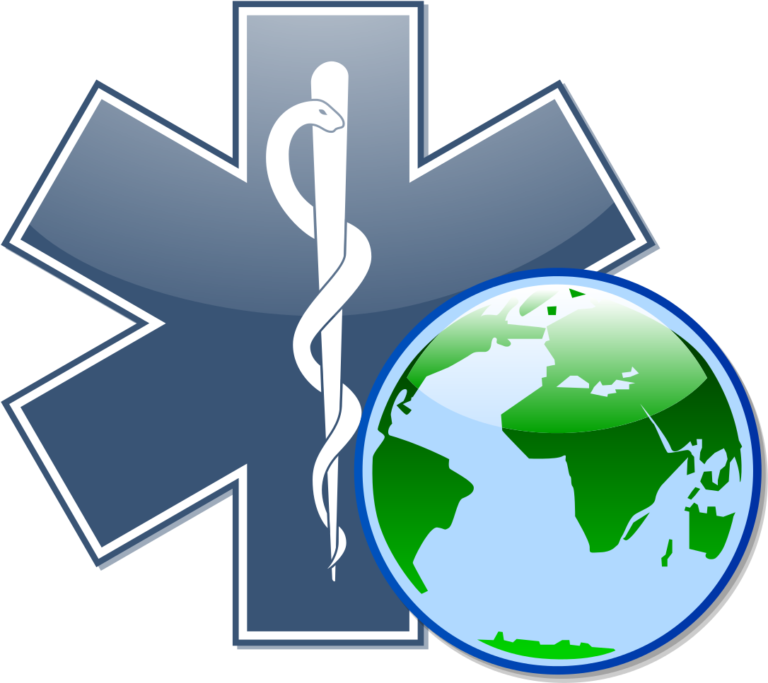Free Icons Png - Star Of Life And The World Clipart (1103x1024), Png Download