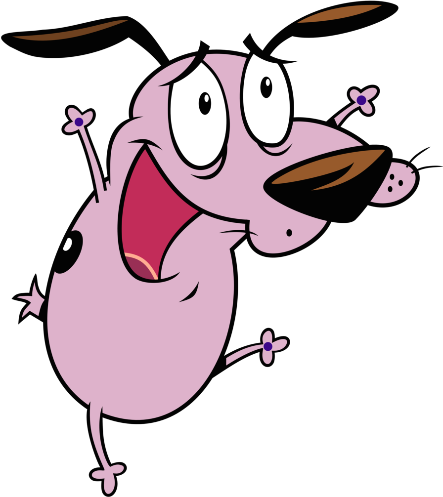 Courage - Courage The Cowardly Dog Happy Clipart (900x1016), Png Download