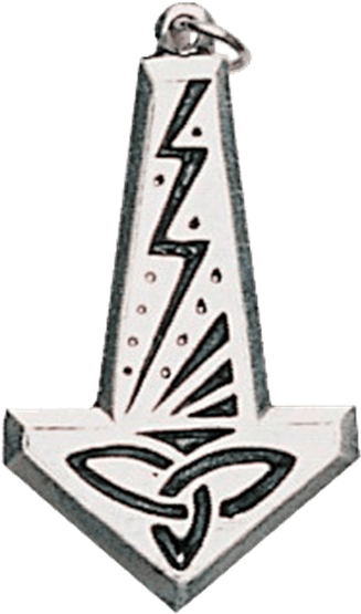 Thors Hammer Pendant For Courage And Strength - Thor's Hammer Pendant For Courage And Strength Clipart (555x555), Png Download