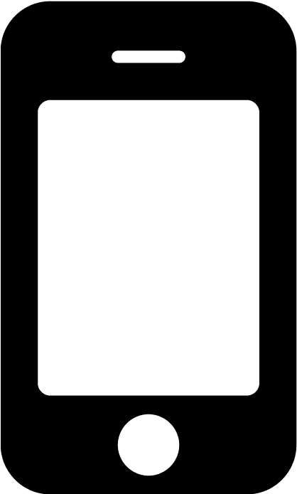 Clip Art Freeuse Stock Cellphone Clipart Phonr - آیکون موبایل - Png Download (500x781), Png Download