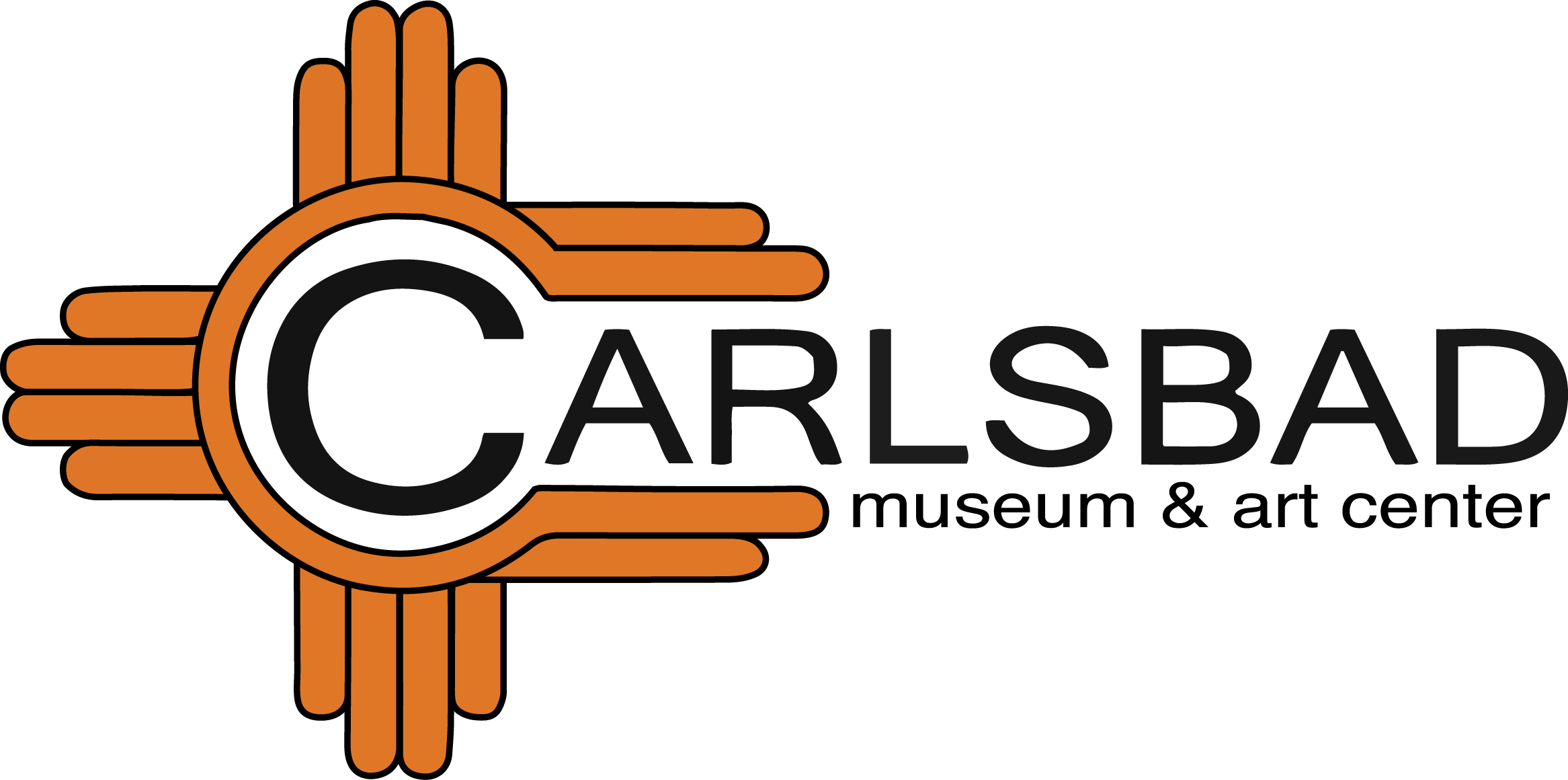 The Carlsbad Museum & Art Center - City Of Carlsbad Nm Clipart (2333x1160), Png Download