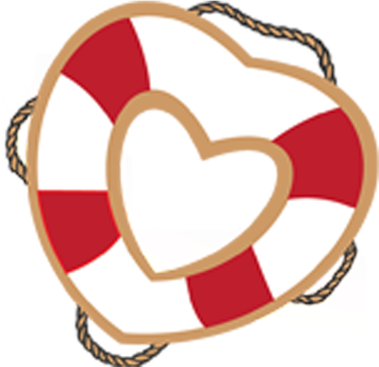 Blog As I Watched On Television People - Heart Life Preserver Clipart (614x599), Png Download