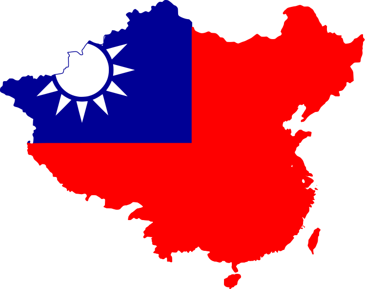 Picture - Republic Of China Flag Map Clipart (748x591), Png Download
