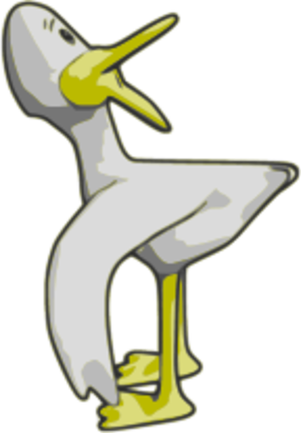 Duck Comic Funny - Cartoon Duck Shower Curtain Clipart (600x863), Png Download