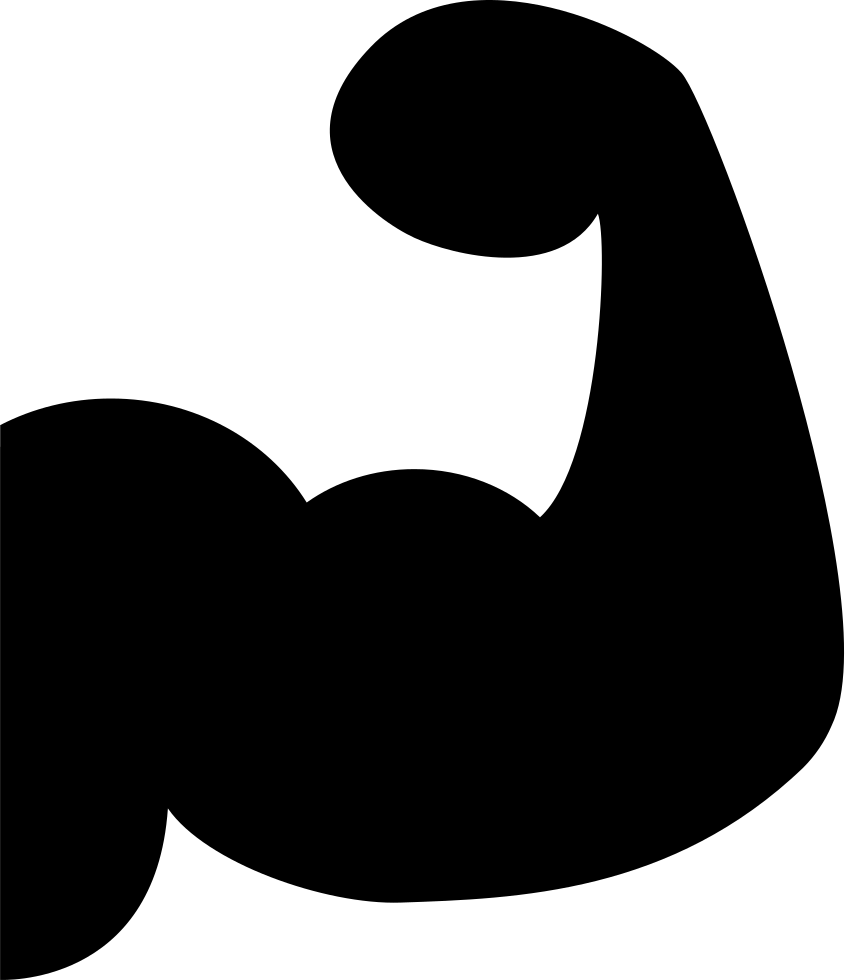 Musculous Arm Silhouette Comments - Braço Ícone Clipart (845x980), Png Download