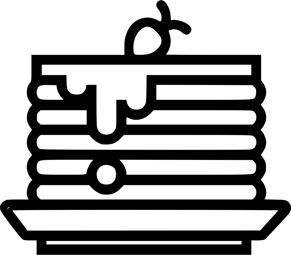 Pancake Clipart Svg - Pancake - Png Download (980x858), Png Download