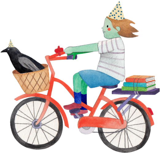 Take An Epic Road Trip Across Canada Right In The Library - Bicycle Clipart (597x554), Png Download