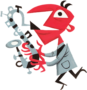 Jim Flora - Inside Sauter - Finegan Clipart (1100x350), Png Download