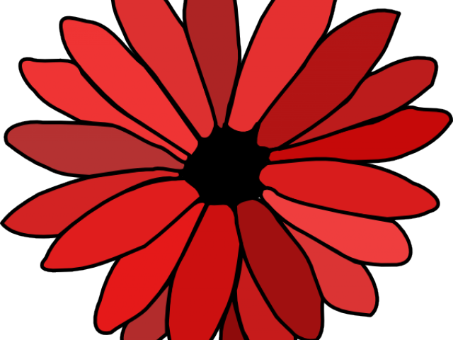 Red Flower Clipart 70 Flower - Red Flower Clip Art - Png Download (640x480), Png Download