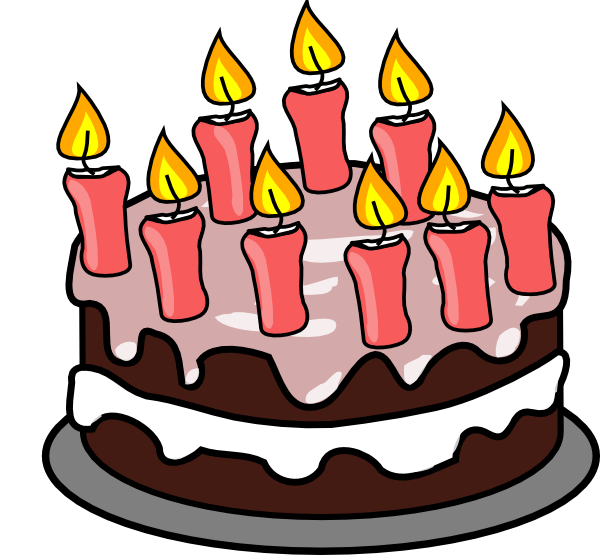 Bday Cake Clipart 8 - Png Download (600x555), Png Download