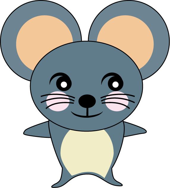 No05ネズミイラスト Electric Fan, Clip Art, Cute Animals, Images, - Nrh2o - Png Download (572x633), Png Download