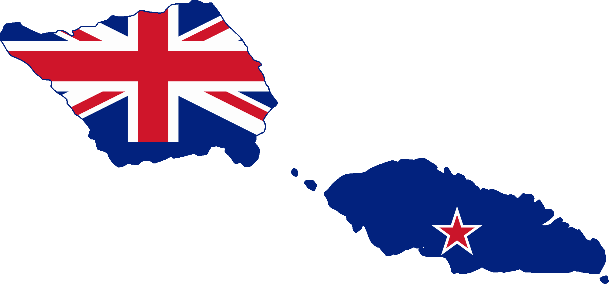 New Zealand Flag Clipart Png - New Zealand Flag Map Transparent Png (2004x935), Png Download