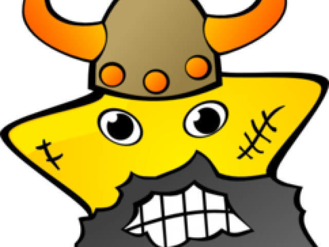 Viking Clipart Public Domain - Viking Yellow Star 1 25 Magnet - Png Download (640x480), Png Download
