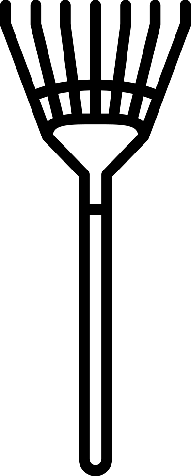 Rake Comments - Rake Clipart Svg - Png Download (394x980), Png Download