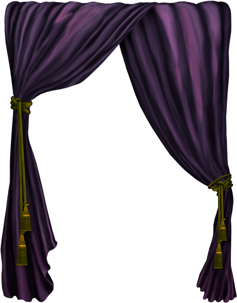 Curtain Clip Art - Purple Curtains Png Transparent Png (1040x1360), Png Download