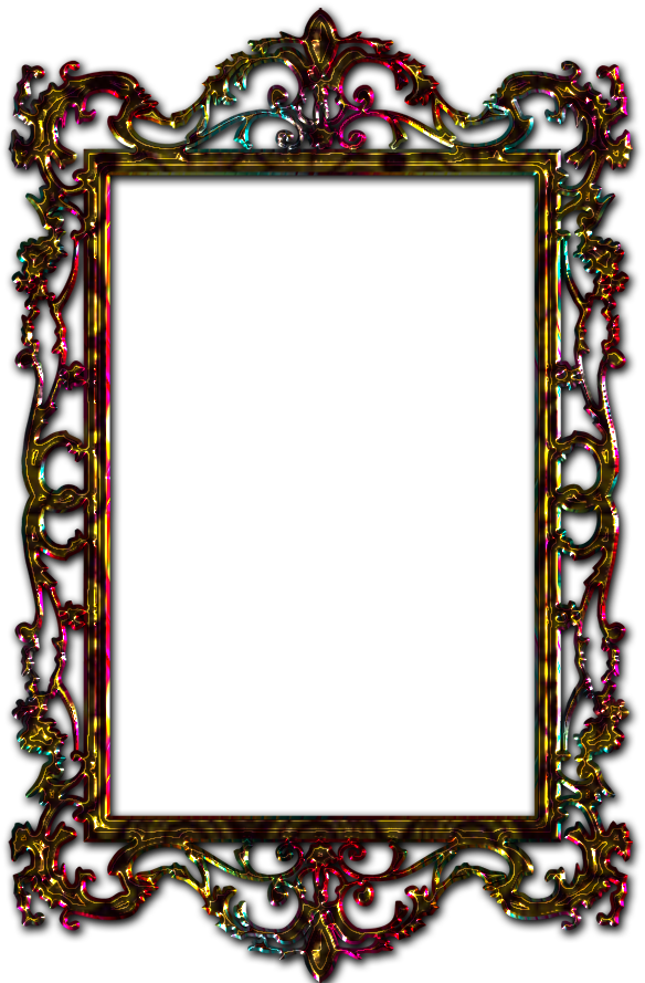 Free Paper, Borders And Frames, Papo, Boarders, Adobe - Decal Guru Antique Picture Frames Wall Decal Clipart (612x900), Png Download