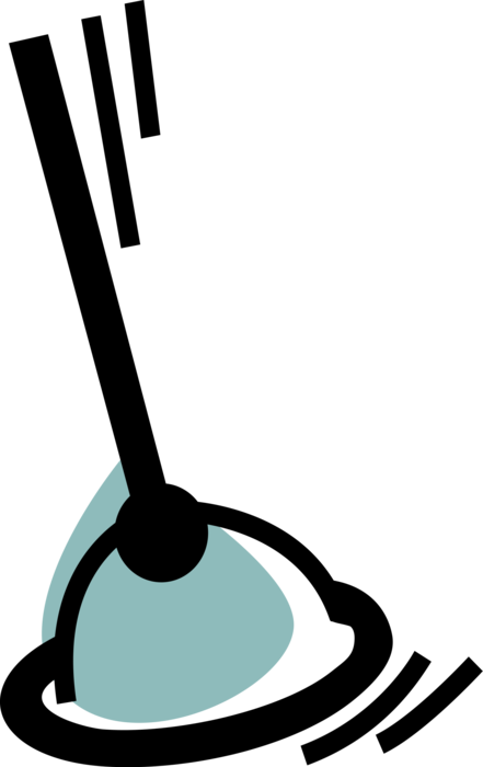 Vector Illustration Of Plumber's Friend Toilet Plunger Clipart (441x700), Png Download