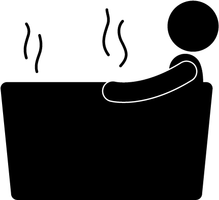 Bath Time - Free Material - Pictogram - Hot Water Bath Clip Art - Png Download (640x480), Png Download