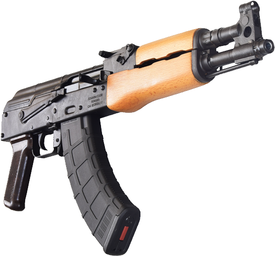 Clipart Gun Ak47 - Ak 47 Gun Png Transparent Png (580x542), Png Download