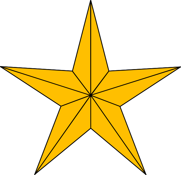 Blank Star Sticker Meme Clipart (600x580), Png Download