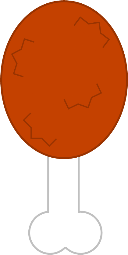 Drumstick Clipart (420x833), Png Download