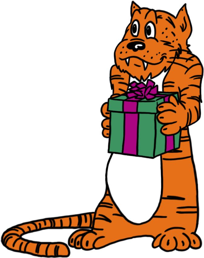 Gift Cards - Tiger's Tale Clipart (1080x900), Png Download