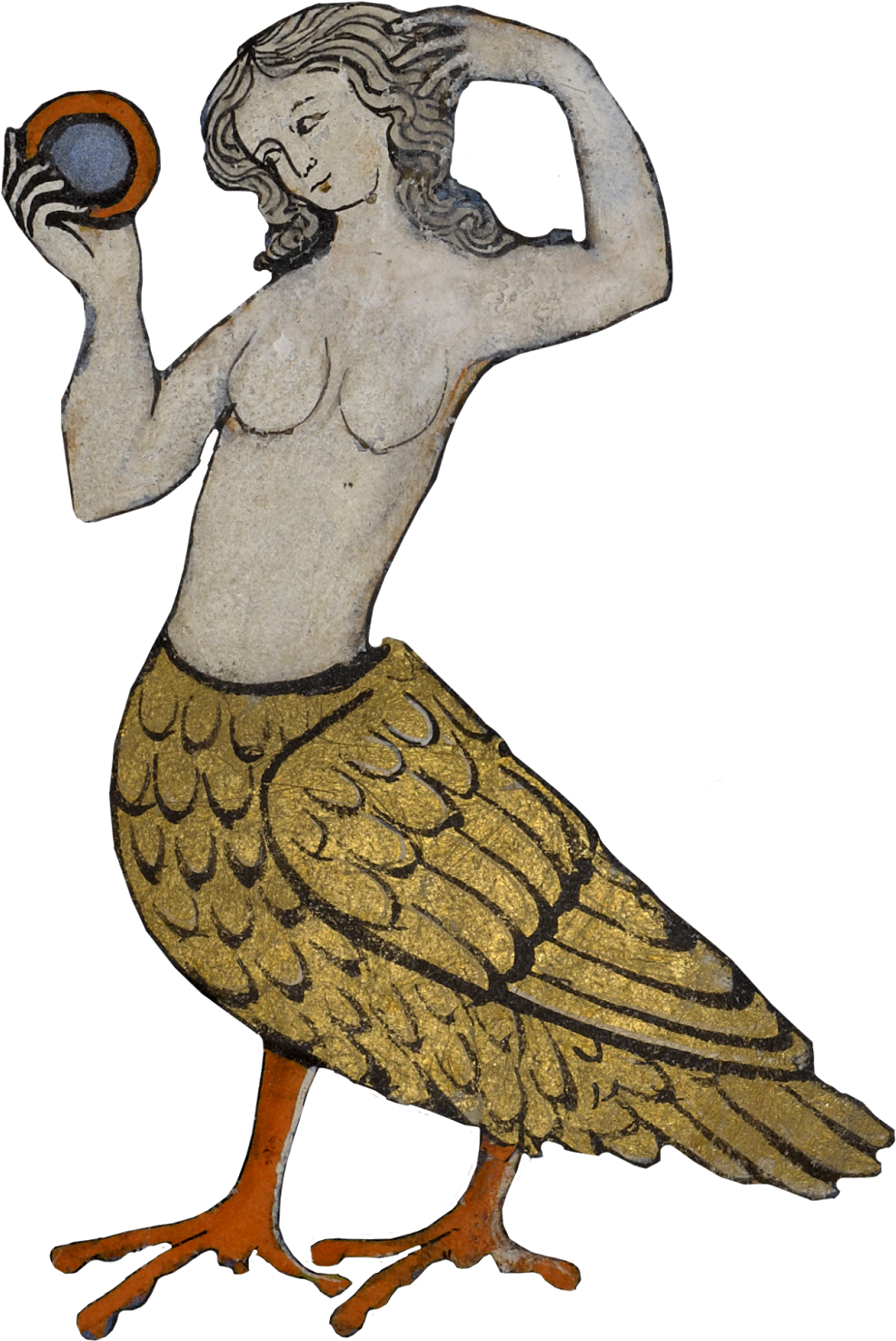 Bird-woman Mermaid, Alluring Siren At Sea, Sings So - Creation Of Birds And Other Poems Clipart (1096x1600), Png Download