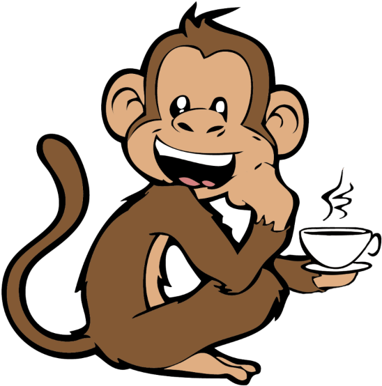 Brew Monkey Studios - Animated Picture Of A Monkey Clipart (664x600), Png Download