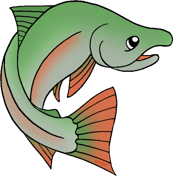 Pacific Northwest Salmon - Native American Animal Food Clipart (648x648), Png Download