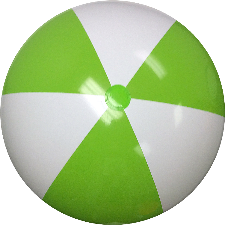 Largest Selection Of Beach Balls With Fast Delivery - Beach Ball Green And White Clipart (800x800), Png Download