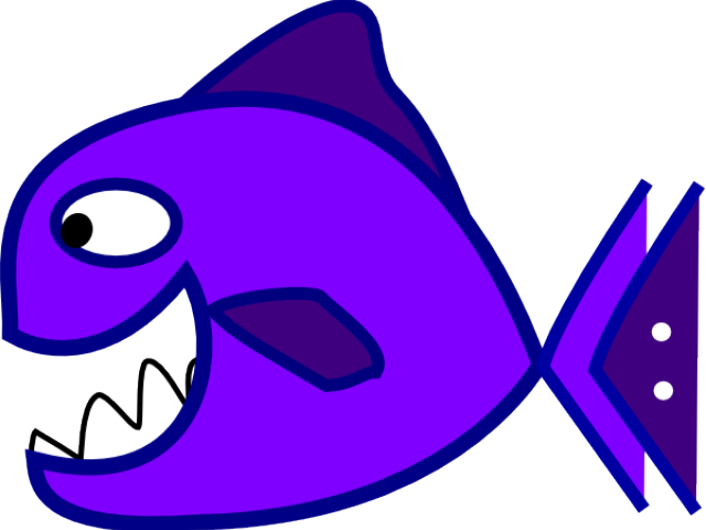 Fish Clipart Open Mouth - Cartoon Fish With Mouth Open - Png Download (640x480), Png Download