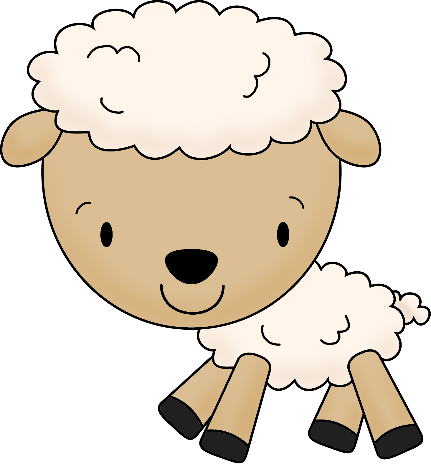 Lamb - Png Lamb Clipart (1463x1575), Png Download