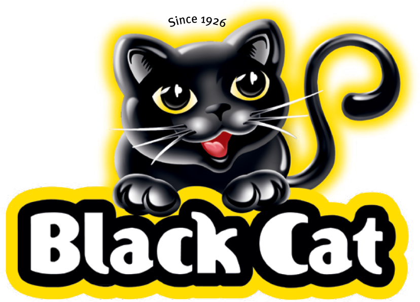 Black Cat Peanut Butter Sticky Logo - Black Cat Peanut Butter Spread Clipart (891x717), Png Download